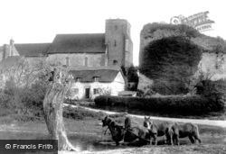 St Michael's Church And Castle 1906, Amberley