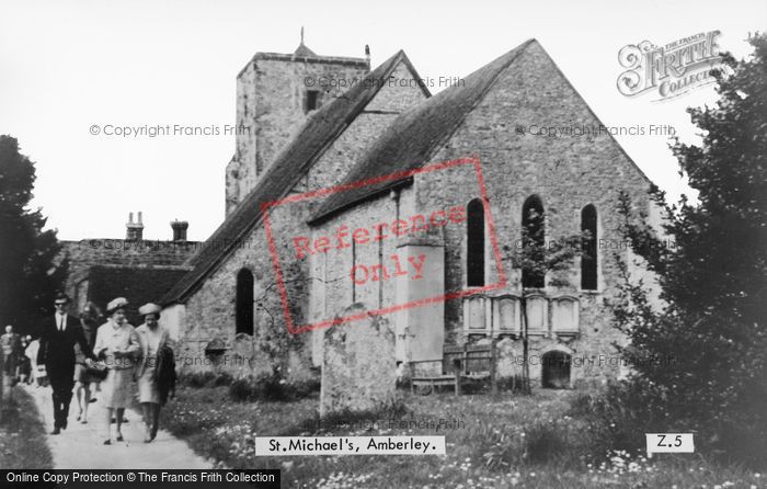 Photo of Amberley, St Mihcael's Church c.1955