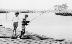 Harbour, Boys Fishing c.1965, Amble