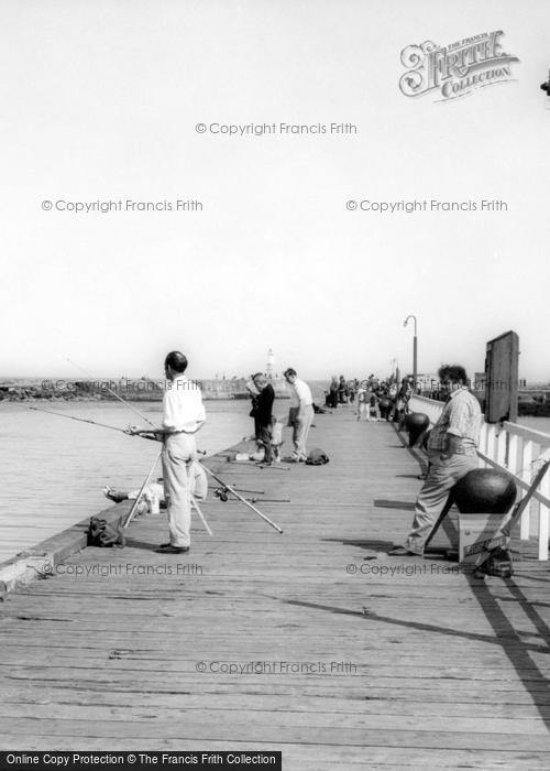 Photo of Amble, Relaxing On The Pier c.1965