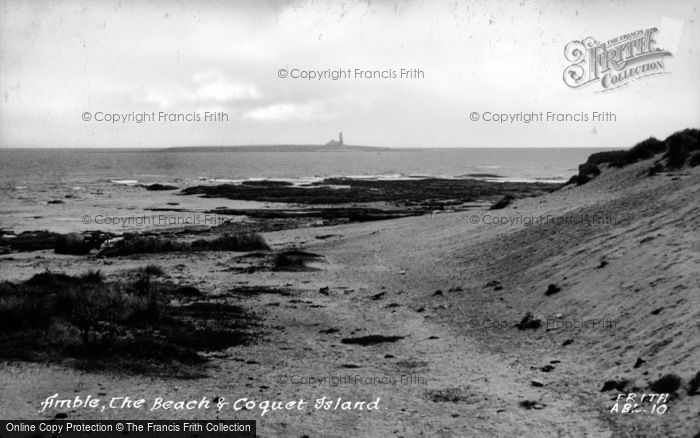 Photo of Amble, The Beach And Coquet Island c.1950