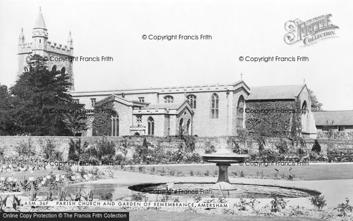 Photo of Amersham, Parish Church And Garden Of Remembrance c.1955