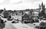 St Mary's Church And Market Square 1958, Amersham