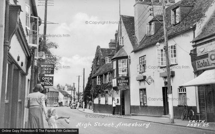 Photo of Amesbury, High Street c.1955