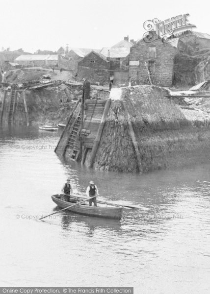 Photo of Amlwch, Port, Rowing Boat c.1900