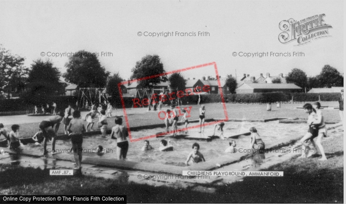 Photo of Ammanford, Children's Playground And Pool c.1965