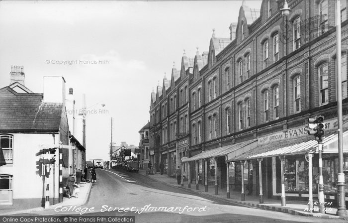 Photo of Ammanford, College Street c.1955