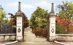 The Park Memorial Gates And Avenue c.1955, Ammanford