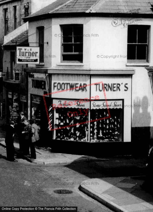 Photo of Ammanford, Turner's Footwear Shop, Quay Street c.1965