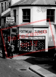 Turner's Footwear Shop, Quay Street c.1965, Ammanford