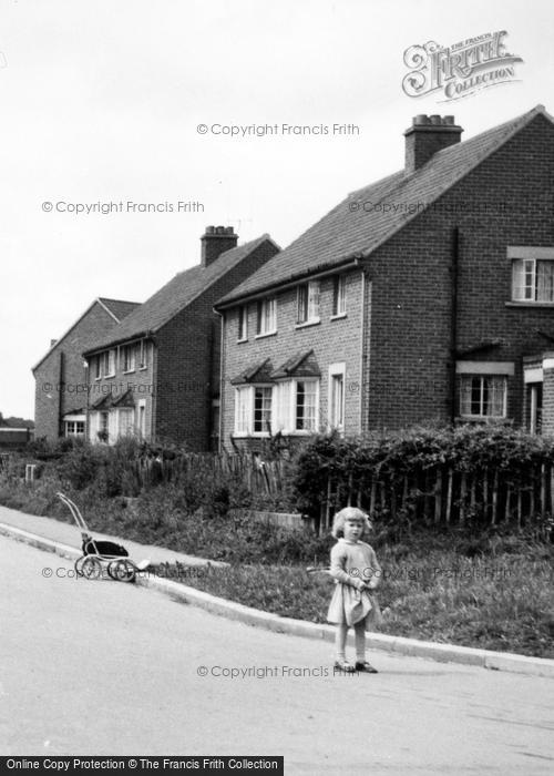 Photo of Ampleforth, Girl In Valley View c.1955