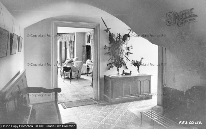 Photo of Amroth, Castle, Entrance Hall c.1955
