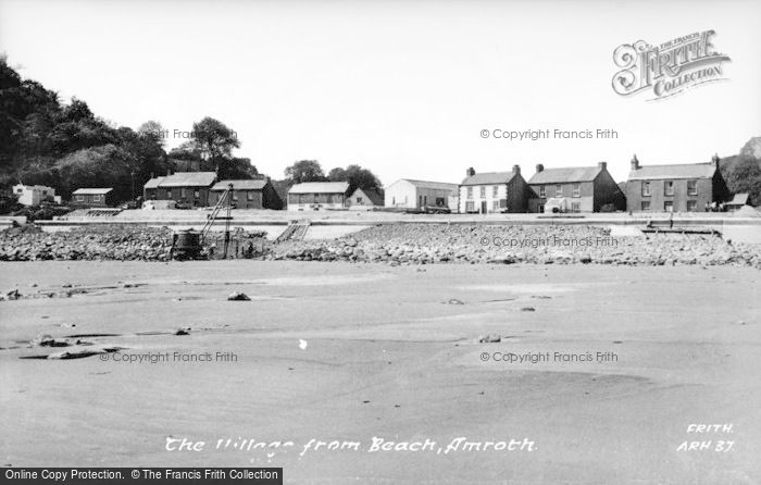 Photo of Amroth, From The Beach c.1955
