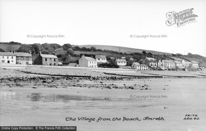 Photo of Amroth, From The Beach c.1955