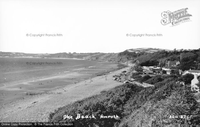 Photo of Amroth, The Beach c.1965