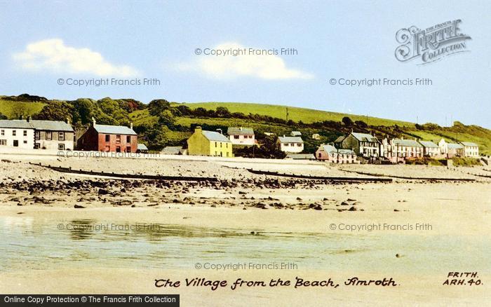 Photo of Amroth, The Village From The Beach c.1955