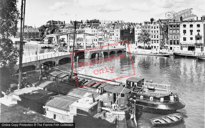 Photo of Amsterdam, Amstel With Meagre Bridge c.1950