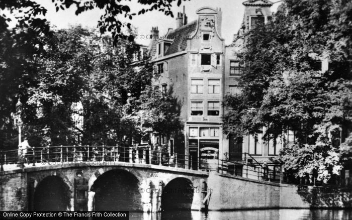 Photo of Amsterdam, Herengracht Corner From Leidsegracht c.1920
