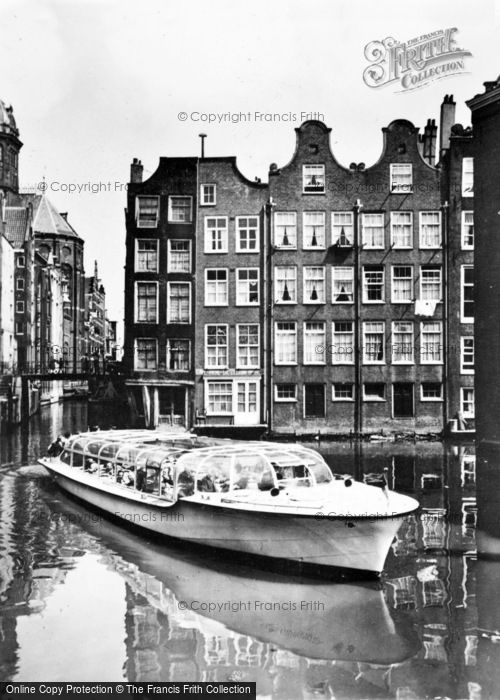 Photo of Amsterdam, Kolkje, Oldest Part Of The City With Bergmann's Water Taxi c.1950