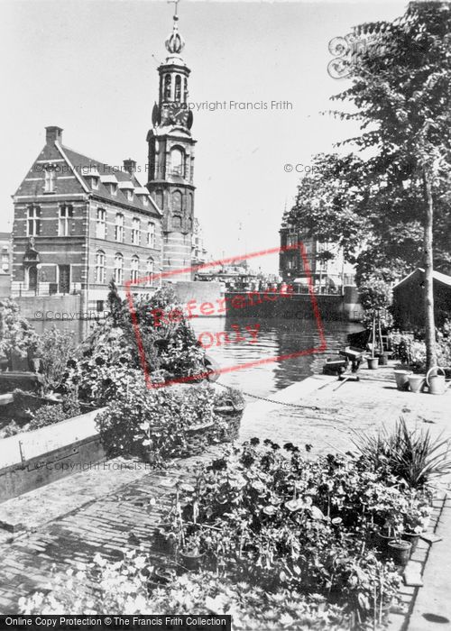 Photo of Amsterdam, Singel With Mint Tower And Flower Market c.1950