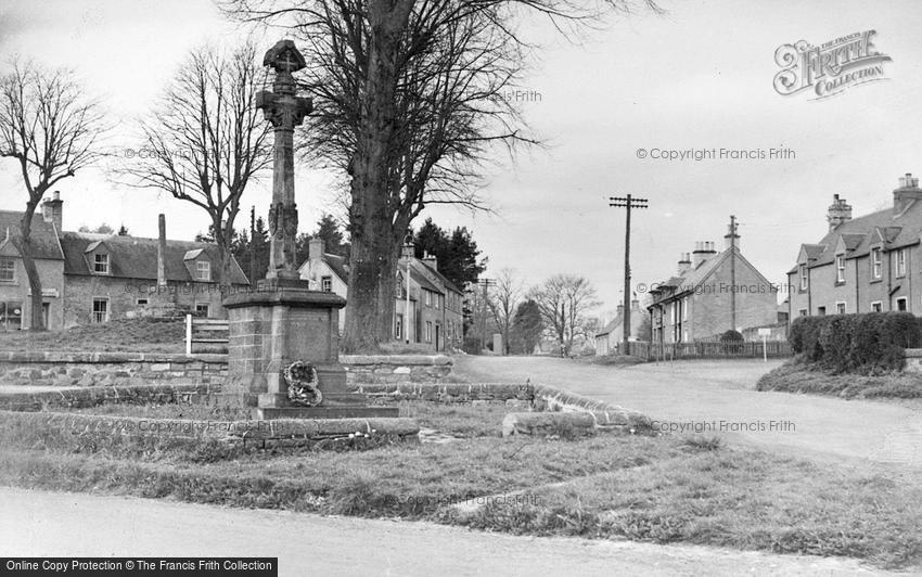 Ancrum, the War Memorial c1950