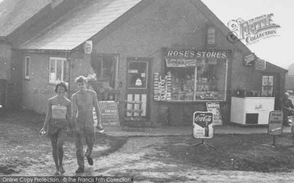 Photo of Anderby Creek, Couple At Rose's Stores c.1960