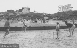 Cricket On The Beach c.1965, Anderby Creek