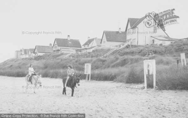 Photo of Anderby Creek, Donkey Rides, The Beach c.1960