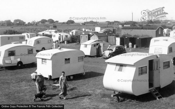 Photo of Anderby Creek, Rose's Caravan Camp c.1955