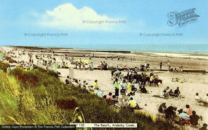 Photo of Anderby Creek, The Beach c.1960