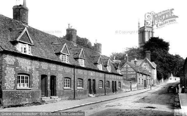 Photo of Andover, Almshouses And Church 1904