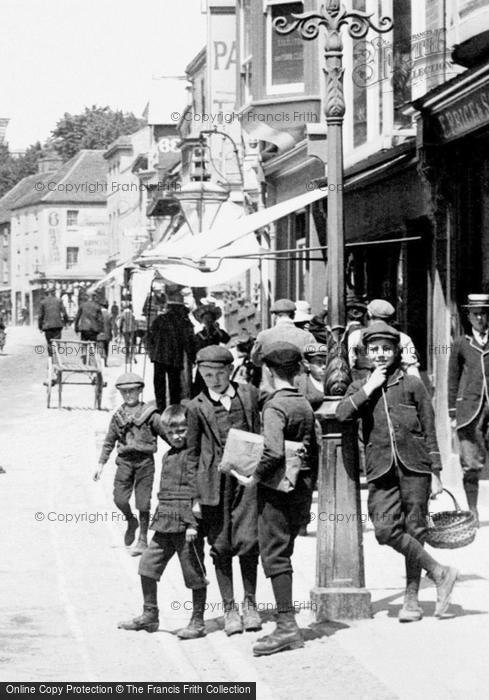 Photo of Andover, Delivery Boys, High Street 1908