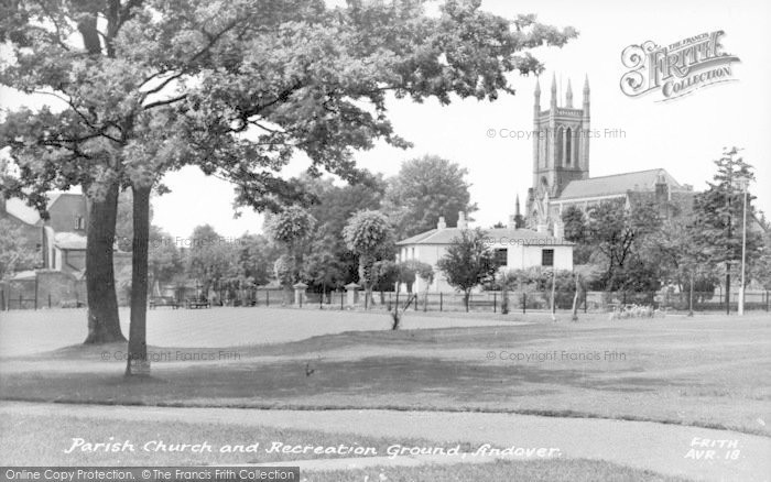 Photo of Andover, Parish Church And Recreation Ground c.1950