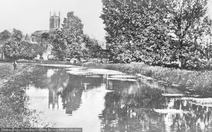 Photo of Andover, River And Church c.1900