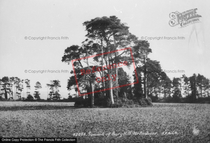 Photo of Andover, Summit Of Bury Hill, Site Of Old Roman Encampment 1898