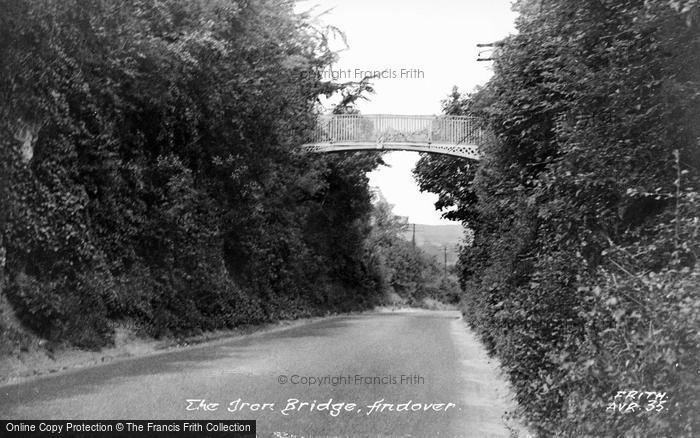 Photo of Andover, The Iron Bridge c.1950