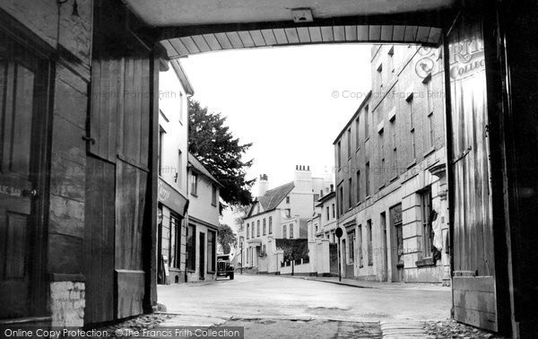 Photo of Andover, The Newbury Street From The Angel Inn c.1950