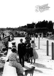 People On Promenade c.1955, Angmering-on-Sea