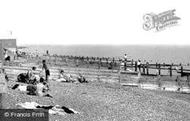 People On The Beach c.1960, Angmering-on-Sea