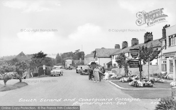 Photo of Angmering On Sea, South Strand And Coastguard Cottages c.1955