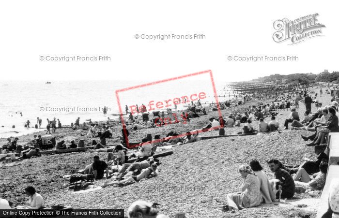 Photo of Angmering On Sea, Sunbathers c.1955