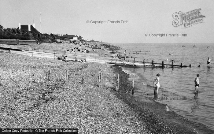 Photo of Angmering On Sea, The Beach c.1955