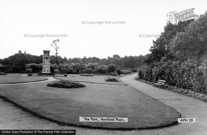 Photo of Annfield Plain, The Park c.1965