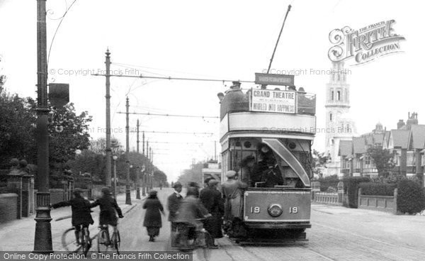 Photo of Ansdell, Tram In Clifton Drive 1923