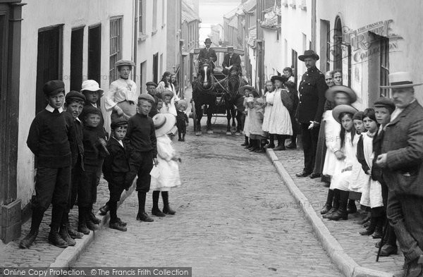 Photo of Appledore, A Busy Street 1906