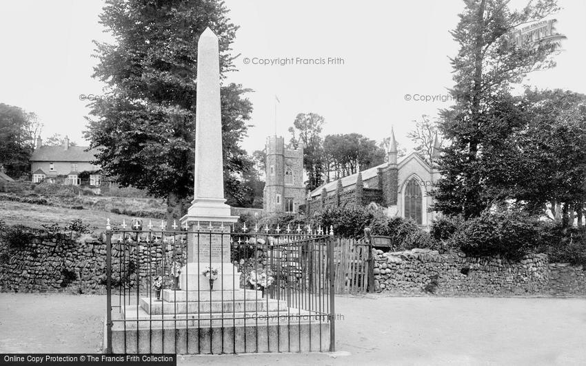 Appledore, War Memorial and St Mary's Church 1923