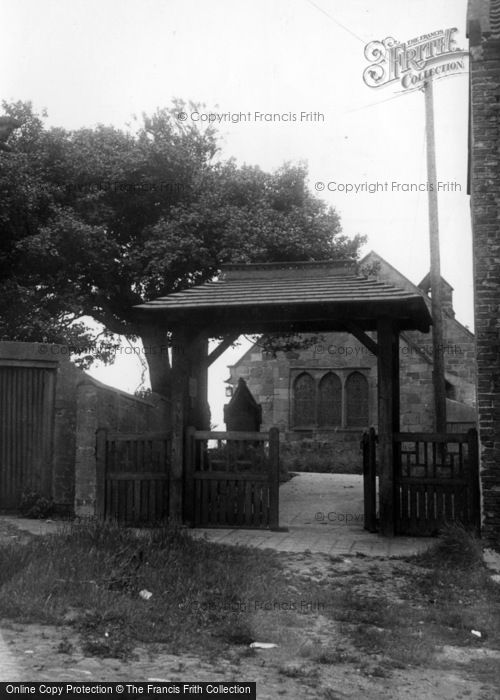 Photo of Appleton Wiske, The Lych Gate, Parish Church c.1955