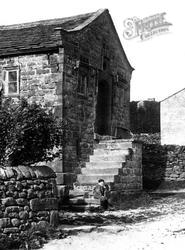 Monks' Hall, Boy On Steps 1906, Appletreewick