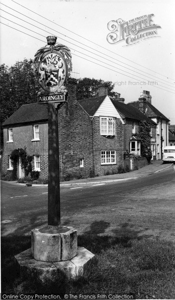 Photo of Ardingly, Village Sign c.1965