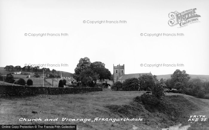 Photo of Arkengarthdale, The Church And Vicarage c.1960